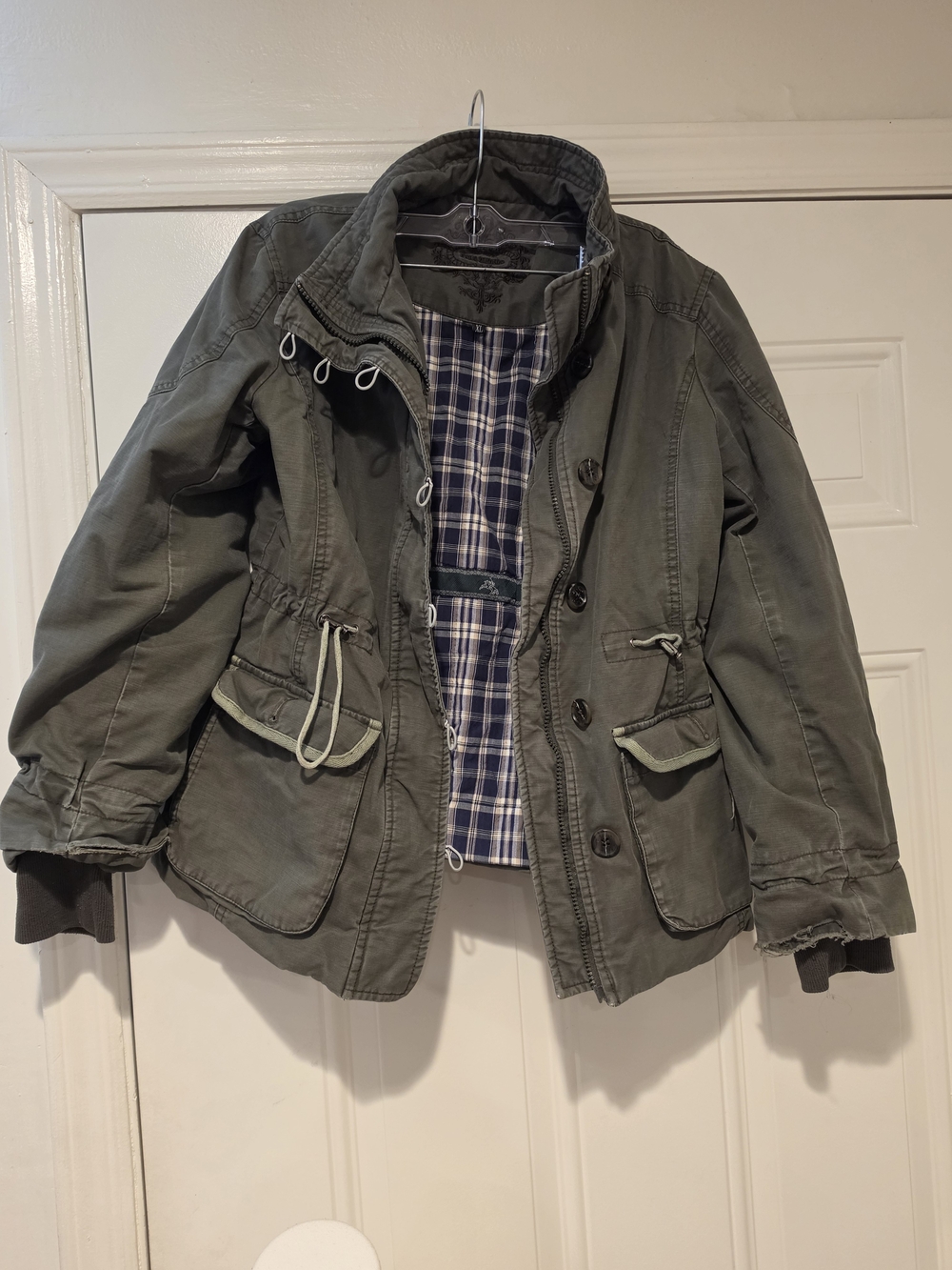 Olive Green Womens Polo Meisdo Jacket